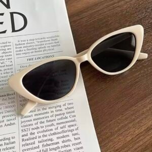 Lentes de Sol Cat Eye Beige | Estilo Retro para Mujer con Protección UV