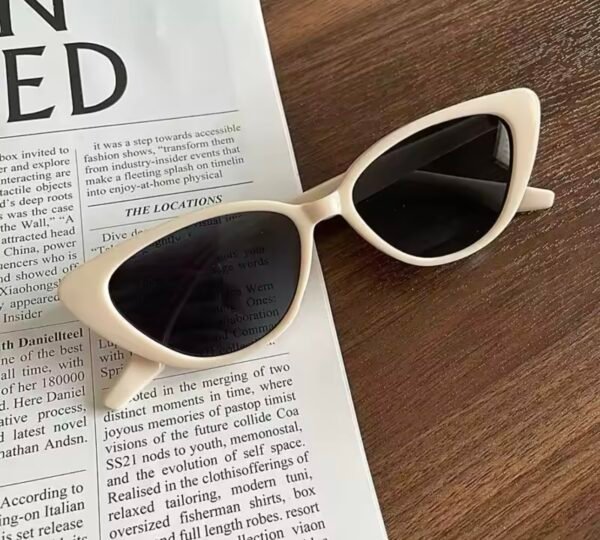 Lentes de Sol Cat Eye Beige | Estilo Retro para Mujer con Protección UV
