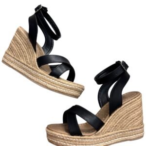 Plataformas de Yute Negras – Moda, Altura y Confort en un Solo Diseño✨ - 10 cm