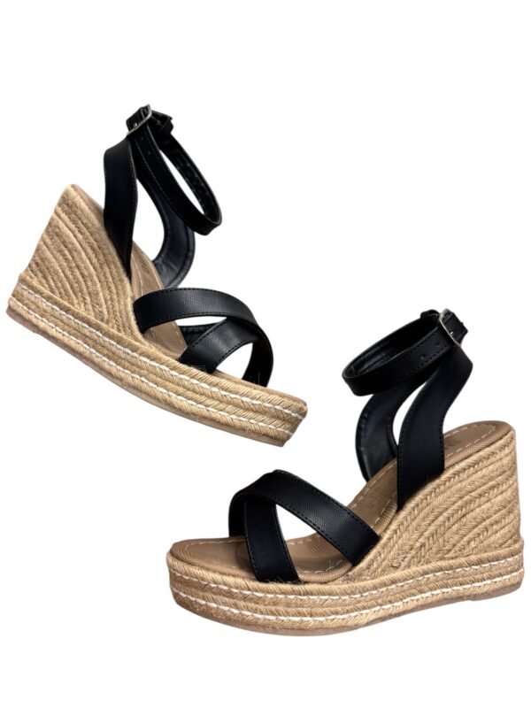 Plataformas de Yute Negras – Moda, Altura y Confort en un Solo Diseño✨ - 10 cm